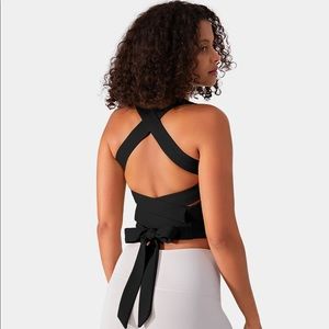 Halara Lace-Up Crossover Cropped Tank Top